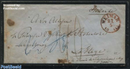 Germany, Empire 1853 Envelope, Sent From Weimar To The Hague, Postal History - Covers & Documents