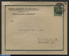 Germany, Empire 1922 Letter Sent Within Dresden, Postal History - Brieven En Documenten