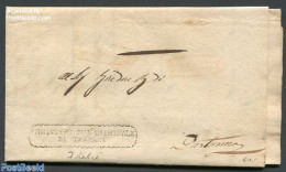 Italy 1838 Folding Cover From Trapani, Postal History - Zonder Classificatie