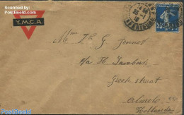 France 1916 Envelope To Almelo, Holland, Postal History - Lettres & Documents