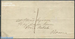 Italy 1855 Folding Cover To Rome, Postal History - Unclassified