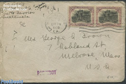 Guatemala 1920 Envelope From Guatemala To USA, Postal History - Guatemala