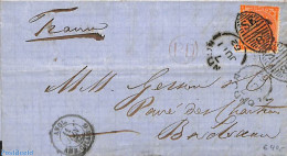 Great Britain 1862 Folding Letter From London To Bordeaux, Postal History - Other & Unclassified