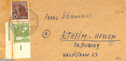Germany, Empire 1948 Letter From Frankfurt To Altheim (luftfracht Verbindung), Postal History - Autres & Non Classés