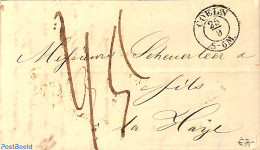 Germany, Empire 1842 Folding Letter From Coeln To La Haye, Postal History - Préphilatélie