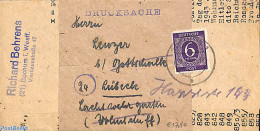 Germany, Empire 1946 Printed Matter (stamp Pricelist), Forwarded, Postal History, Philately - Other & Unclassified
