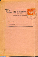 France 1916 Avis De Reception From Calvados, Postal History - Lettres & Documents