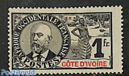 Ivory Coast 1906 1Fr, Stamp Out Of Set, Without Gum, Unused (hinged) - Ongebruikt
