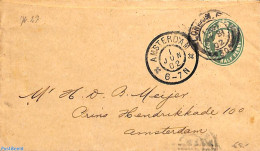 Great Britain 1902 Envelope 1/2d To Amsterdam, Used Postal Stationary - Lettres & Documents