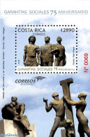 Costa Rica 2018 75 Years Social Garantie S/s, Mint NH, Art - Sculpture - Sculpture