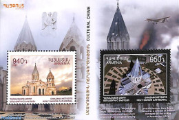 Armenia 2021 Ghazanchetsots Cathedral S/s, Mint NH, Religion - Churches, Temples, Mosques, Synagogues - Churches & Cathedrals