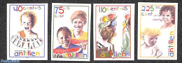 Netherlands Antilles 1998 Child Welfare 4v, Imperforated, Mint NH, Nature - Fruit - Fruits