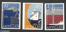 Netherlands Antilles 1982 Ships 3v, Imperforated, Mint NH, Transport - Ships And Boats - Ships