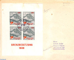 Switzerland 1939 Feldpost With Military Stamps S/s, Postal History - Covers & Documents