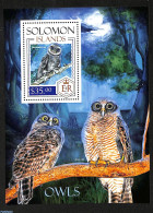 Solomon Islands 2013 Owls, Mint NH, Nature - Birds - Birds Of Prey - Owls - Salomon (Iles 1978-...)