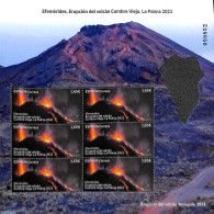 Spain 2022 Cumbre Vieja Eruption M/s, Mint NH, History - Geology - Unused Stamps