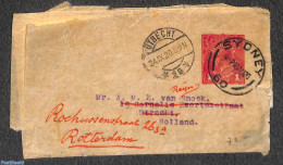Australia 1920 Used Wrapper From SYDNEY To UTRECT, Forwarded To Rotterdam, Used Postal Stationary - Covers & Documents