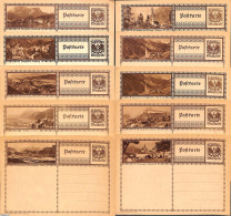 Austria 1930 10 Illustrated Postcards, Unused Postal Stationary - Lettres & Documents
