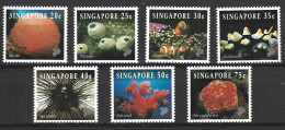 SINGAPOUR. N°689-95 De 1993. Faune Marine. - Marine Life