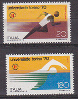 Y0560 - ITALIA Ss N°1125/26 - ITALIE Yv N°1050/51 ** UNIVERSIADES - 1961-70: Neufs