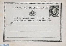Belgium 1875 Postcard 10c, Unused Postal Stationary - Lettres & Documents
