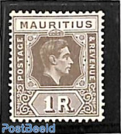 Mauritius 1938 1R, Stamp Out Of Set, Unused (hinged) - Maurice (1968-...)