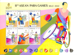 Indonesia 2022 Asia Para Games M/s, Mint NH, Health - Sport - Disabled Persons - Sport (other And Mixed) - Weightlifting - Handicaps