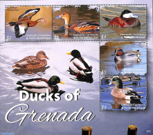 Grenada Grenadines 2022 Ducks Of Grenada 4v M/s, Mint NH, Nature - Birds - Ducks - Grenade (1974-...)