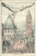 MUNSTER ( Alsace ) , 1923 , Illustration De H.M. , µ - Munster