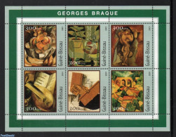Guinea Bissau 2001 Georges Braque 6v M/s, Mint NH, Art - Modern Art (1850-present) - Paintings - Guinée-Bissau