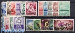 Indonesia 1957 Yearset 1957 (20v), Unused (hinged), Various - Yearsets (by Country) - Unclassified