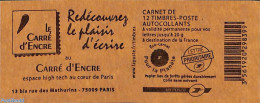 France 2011 Le Carré D'Encre, Booklet 12x Lettre Prioritaire, Mint NH, Stamp Booklets - Neufs