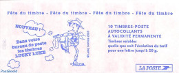 France 2003 Lucky Luke, Booklet 10x Timbre Rouge S-a, Mint NH, Stamp Booklets - Art - Comics (except Disney) - Neufs