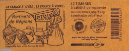 France 2007 Portraits De Régions, Booklet 12x Timbre Rouge S-a, Mint NH, Stamp Booklets - Unused Stamps