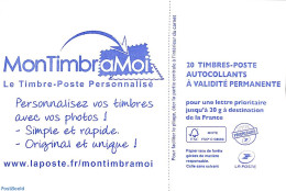 France 2016 Mon Timbre A Moi, Booklet With 20x Rouge S-a, Mint NH, Stamp Booklets - Unused Stamps