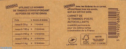 France 2016 Utilisez Le Nombre Des Timbres, Booklet With 12x Vert S-a, Mint NH, Stamp Booklets - Ongebruikt