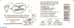 France 2016 C'est Reparti Avec Maestro, Booklet With 10x Vert S-a, Mint NH, Stamp Booklets - Art - Comics (except Disn.. - Ongebruikt