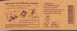 France 2015 Decouvez La Collection Jeunesse, Booklet With 12x Vert S-a, Mint NH, Nature - Parrots - Turtles - Stamp Bo.. - Unused Stamps