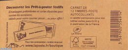 France 2015 Decouvrez Les Pret A Poster Festifs, Booklet With 12x Vert S-a, Mint NH, Stamp Booklets - Unused Stamps