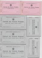Romania 1939 Complete Set Of 7 Booklets,, Mint NH, Various - Errors, Misprints, Plate Flaws - Unused Stamps
