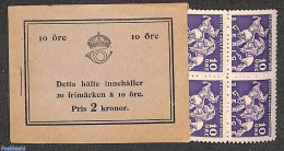 Sweden 1932 Death Of King Gustav II, Booklet, Mint NH, History - Kings & Queens (Royalty) - Stamp Booklets - Neufs