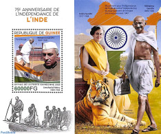 Guinea, Republic 2022 Independence Of India S/s, Mint NH, History - Gandhi - Mahatma Gandhi