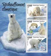 Togo 2022 Climate Change, Polar Bear., Mint NH, Nature - Bears - Togo (1960-...)