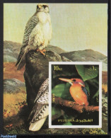 Fujeira 1972 Birds S/s, Imperforated, Mint NH, Nature - Birds - Birds Of Prey - Kingfishers - Fujeira