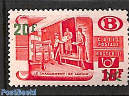 Belgium 1953 20f On 18f, Stamp Out Of Set, Mint NH, Transport - Post - Railways - Neufs