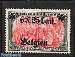Belgium 1916 6F.25Cent On 5M, Stamp Out Of Set, Unused (hinged) - Neufs