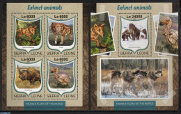 Sierra Leone 2016 Extinct Animals 2 S/s, Mint NH, Nature - Animals (others & Mixed) - Prehistoric Animals - Prehistorics