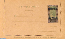 Niger 1923 Letter Card 25c, Unused Postal Stationary, Nature - Camels - Niger (1960-...)