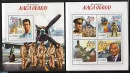 Sierra Leone 2015 NASA 2 S/s, Mint NH, Transport - Aircraft & Aviation - Space Exploration - Airplanes
