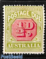 Australia 1909 1/2, Postage Due, Perf. 14, Unused (hinged) - Other & Unclassified